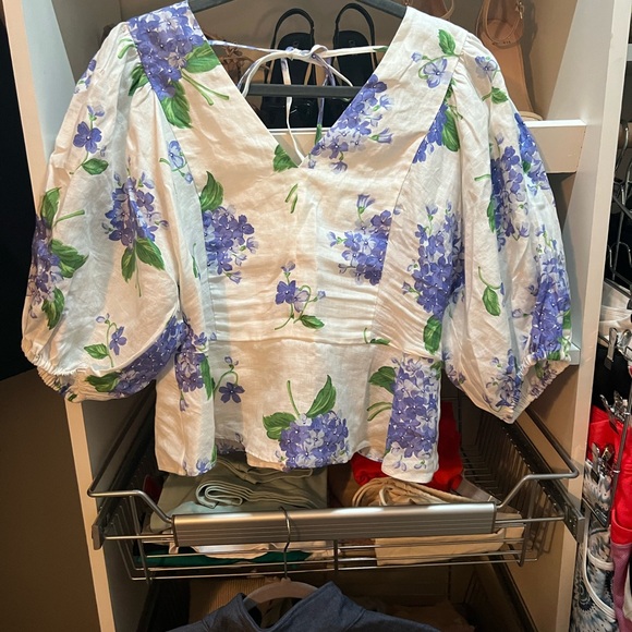 Floral hydrangea top - Picture 1 of 5